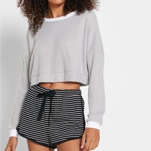 Forever 21 gray waffle knit long sleeve